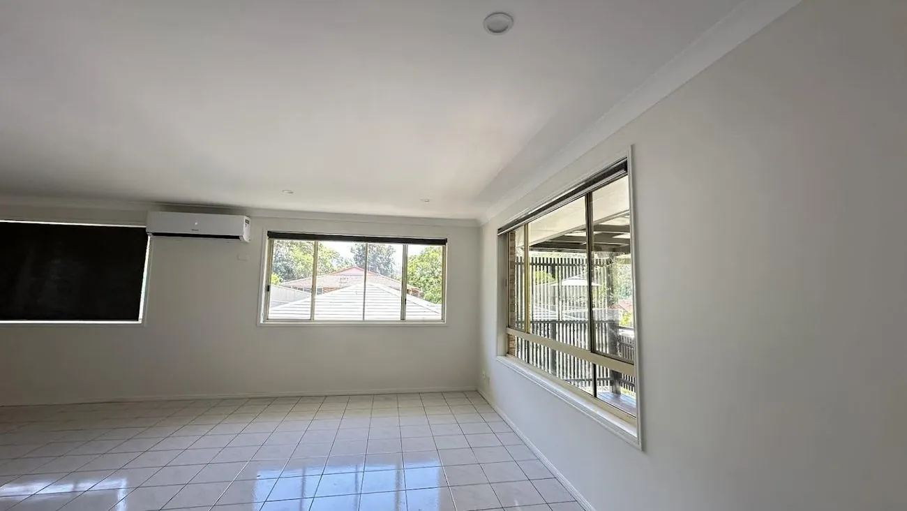 Freshly repainted tiled living space at Pottsville