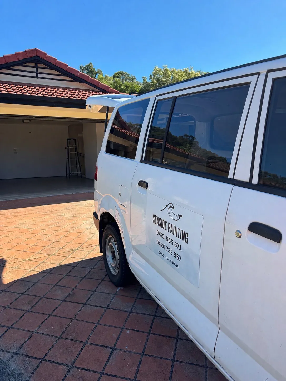 Seaside Painting work van on the Gold Coast
